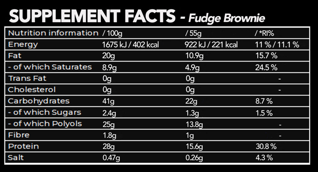 BAR Fudge Brownie - NT
