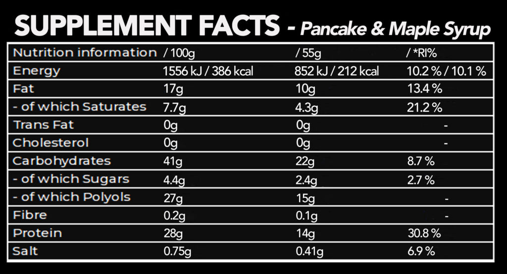 BAR Pancake & Maple Syrup - NT